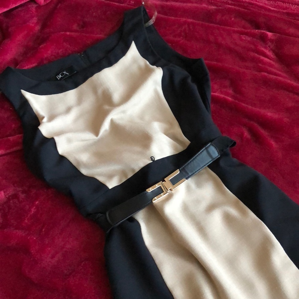 Bodycon two toned dress